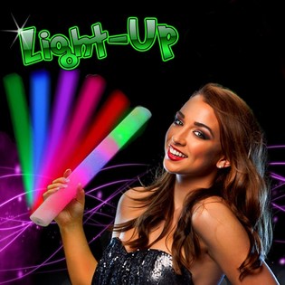 B&acirc;tons Lumineux LED en Mousse - Tap Tap Multicolore (25 pcs)