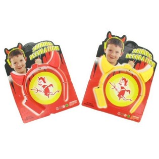 Serre-t&ecirc;te Cornes de Diable Lumineuses LED (6 pcs)