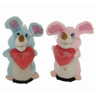SOURIS TOURNANTE "I LOVE YOU"