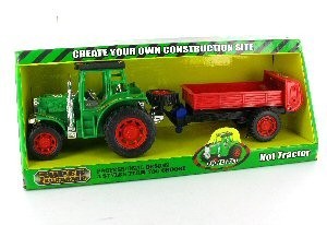 Tracteur avec remorque en bo&icirc;te (2 pcs.)