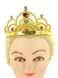 COURONNES DOR&Eacute;ES AVEC STRASS STRASS (12 pcs)