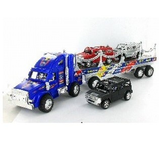 GRAND CAMION AM&Eacute;RICAIN AVEC 3 VOITURES