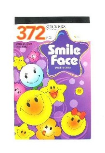 Cahiers de Stickers Mod&egrave;le : Visages Joyeux (12 pcs)