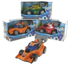 VOITURE DE COURSE AVEC COMMANDE PAR BOUTONS (6 pcs)