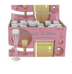 Bulles de Savon en Fl&ucirc;te de Champagne (24 pcs) - Mariage