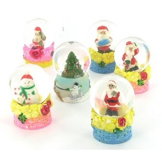 PETITE BOULE À NEIGE AVEC ÉCLAIRAGE LED (12 pcs.)