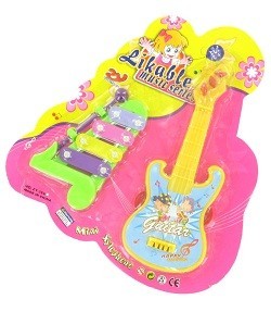 SET MUSICAL JOUET SUR CARTE (6 pcs.)