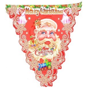 GUIRLANDE DE NOËL FANIONS (10 pcs)