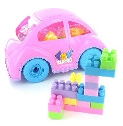 Grande Voiture pour Filles avec Blocs de Construction