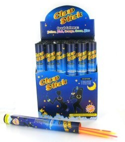 BATONNETS LUMINEUX EN PRESENTOIR (24 pcs.)