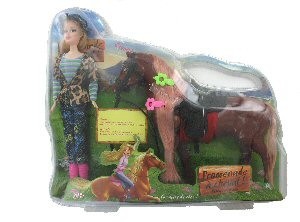 Poupée avec Cheval Coffret Jouet