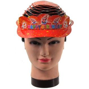 6 CHAPEAUX D'ANNIVERSAIRE SPIRALE EN SACHET (6 pcs)