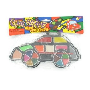 KIT DE PEINTURE &Agrave; L'EAU - MOD&Egrave;LE VOITURE (12 pcs)