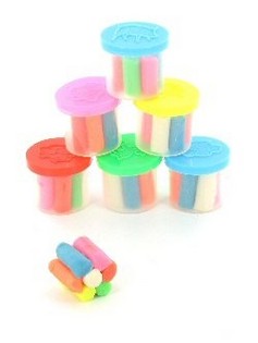 6 Mini Pots de P&acirc;te &agrave; Modeler en Sachet (6 pcs)