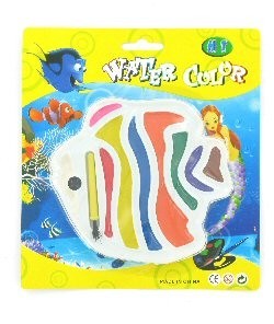 Palette de Peinture &agrave; l'Eau - Mod&egrave;le Poisson sur Carte (12 pcs)
