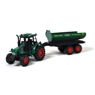 TRACTEUR AVEC REMORQUE EN PR&Eacute;SENTOIR (12 pcs)