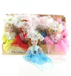 PETITES POUP&Eacute;ES EN PORCELAINE - MOD&Egrave;LE 3 (12 pcs)