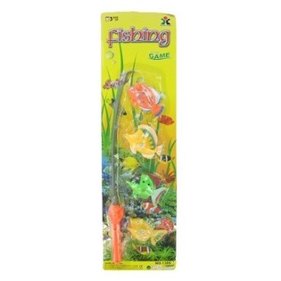 Jeu de P&ecirc;che Magn&eacute;tique : Canne &agrave; P&ecirc;che + 4 Poissons (Lot de 12)