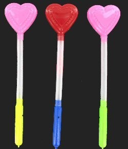 B&acirc;ton Lumineux LED Mod&egrave;le C&oelig;ur (10 pi&egrave;ces)