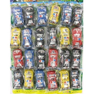 VOITURE DE POLICE SUR CARTE (24 pcs)