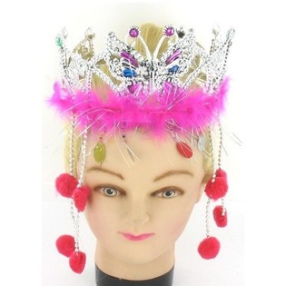 COURONNE BLING BLING AVEC RUBANS (12 pcs)