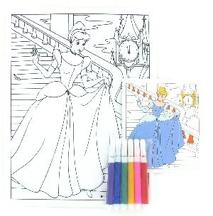 Tableaux &agrave; colorier avec feutres (Lot de 12)