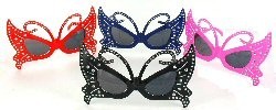 Lunettes Papillon Bling Bling (12 pcs)