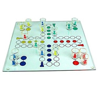 Jeu de Ludo en Verre | Petits Chevaux | Grossiste