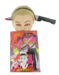 Couteau &agrave; travers la t&ecirc;te - Farces et attrapes (12 pcs)