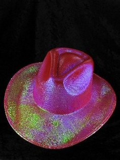 Chapeau de Cowboy à Paillettes - Rouge