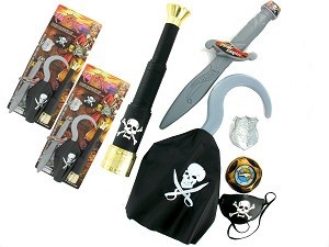 Set de Pirate sur Carte - Modèle 1 (6 pcs)