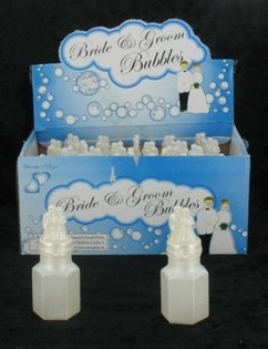 Bulles de Savon Mariage - Mod&egrave;le Couple de Mari&eacute;s (24 pcs)