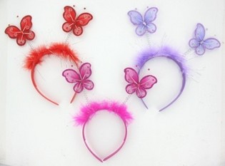 SERRE-T&Ecirc;TE PAPILLONS (12 pcs.)