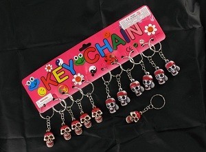 PORTE-CL&Eacute;S T&Ecirc;TE DE MORT - MOD&Egrave;LE 2 (12 pcs)
