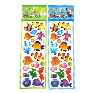 Planches d'Autocollants Poissons (50 pcs.)