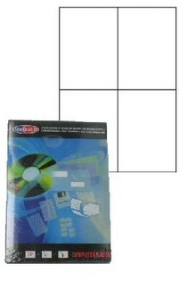 &Eacute;tiquettes autocollantes pour imprimante (100 feuilles)