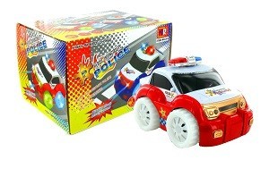 Camion de Police Jouet Bump & Go avec Lumi&egrave;re et Son