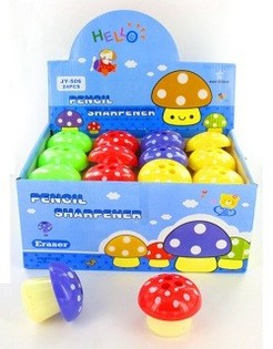 TAILLE-CRAYON CHAMPIGNON (24 pcs)