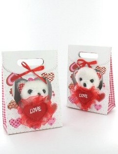 Ours en peluche &laquo; I LOVE YOU &raquo; dans un sachet (6 pcs.)