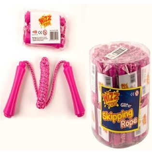 Corde &agrave; sauter rose en tube (47 pcs)