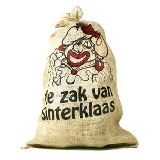 Grand sac en jute de Saint Nicolas / Père Noël
