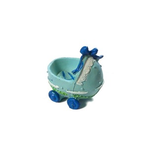 D&eacute;coration de G&acirc;teau Naissance - Poussette - Bleu (2 pcs)