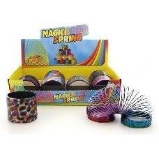 Ressort Magique Arc-en-ciel en Pr&eacute;sentoir &Oslash; 7,5 cm (12 pcs)