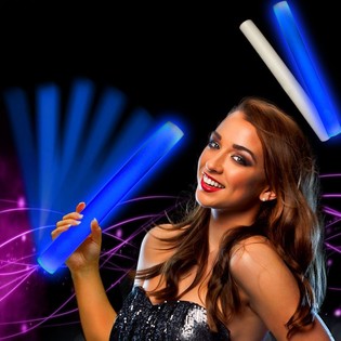 Bâton Lumineux LED Mousse Bleu - Party Stick (24 pcs)