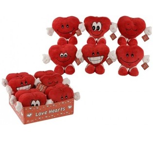 C&oelig;urs en Peluche avec Mains et Pieds (10 pcs.)