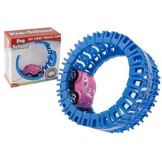 Super Voiture de Course Rotative dans sa Roue Lumineuse