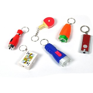 Porte-cl&eacute;s lumineux assortis (48 pcs)