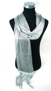 &Eacute;charpe Style Ibiza Aspect Argent&eacute; (1 pc.)