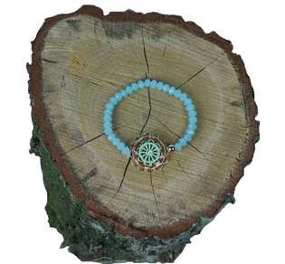 Bracelet Bleu Style Ibiza avec Pendentif (1 pce)