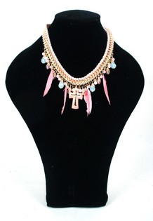 Collier de Luxe Style Ibiza Rose (1 pce)